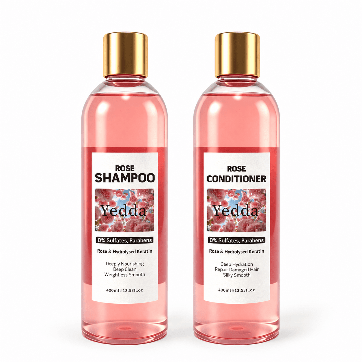 Rose shampoo and conditioner