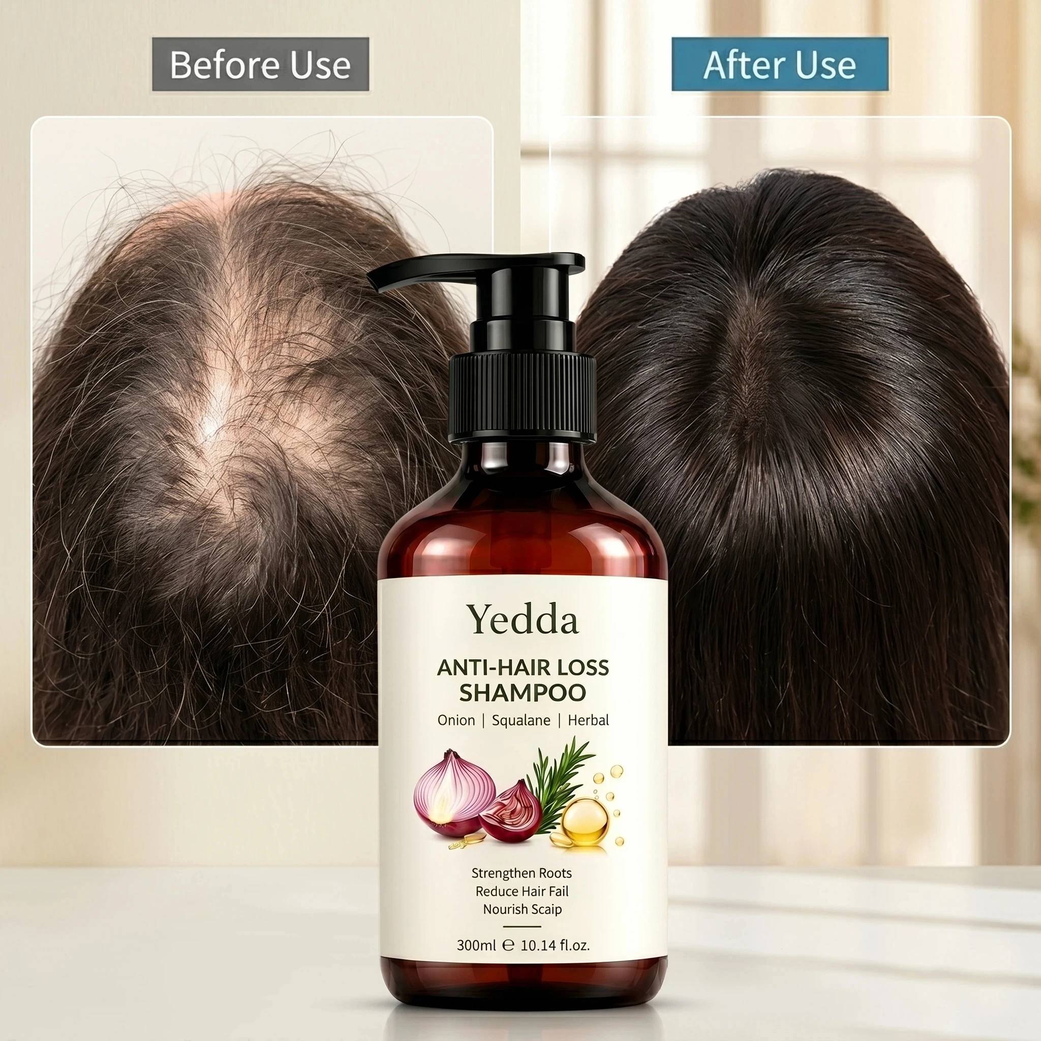 Onion Anti Hair Loss Shampoo for Scalp Cleansing