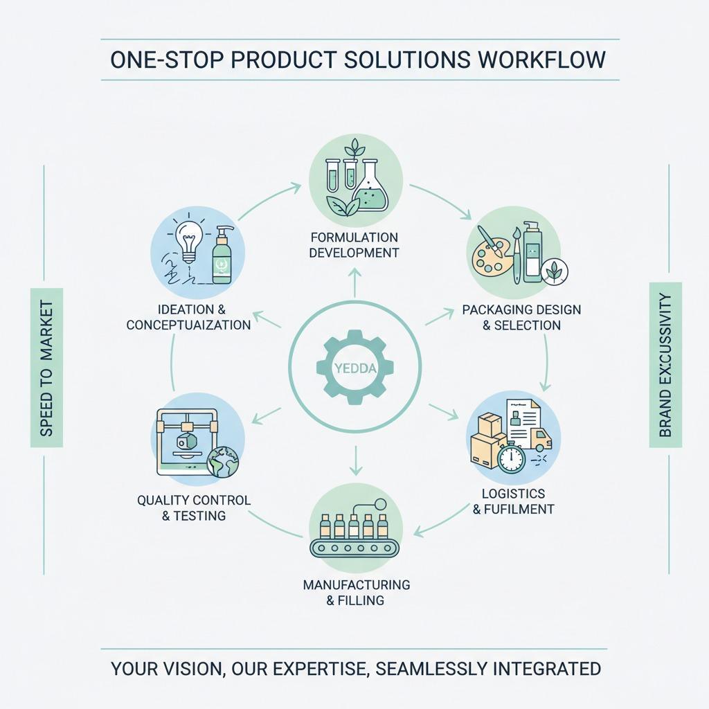One-Stop Product Solutions for Private Label Cosmetics: A Game Changer - Blog article cover image about hair care and cosmetic manufacturing