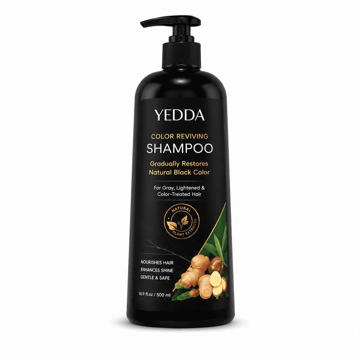 Black hair dye shampoo