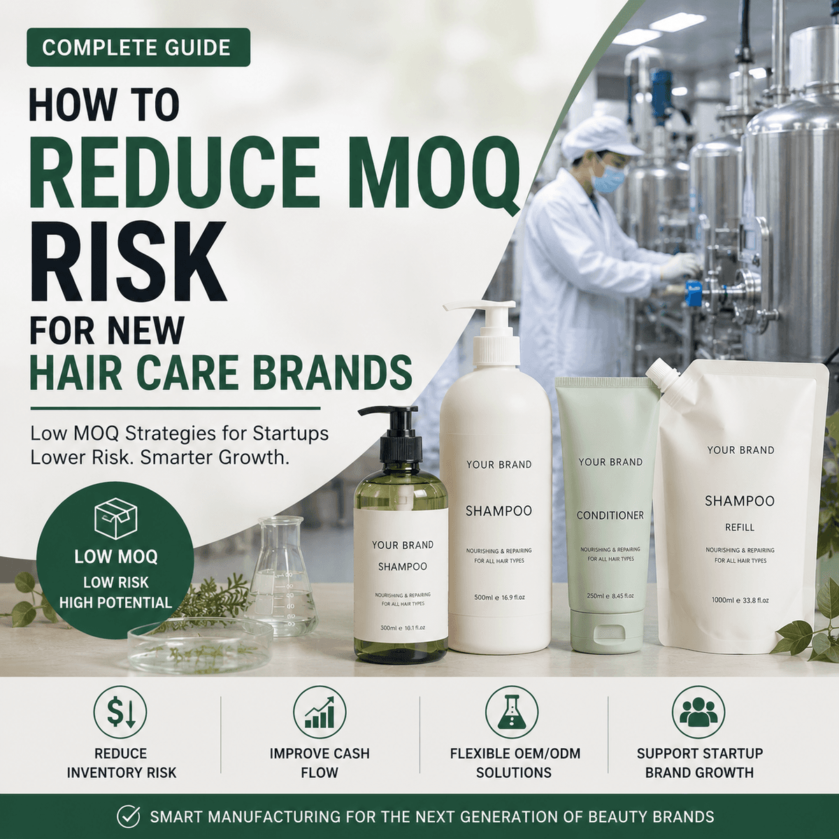 How to Reduce MOQ Risk for New Hair Care Brands: Low MOQ Hair Care Strategies for Startups - Blog article cover