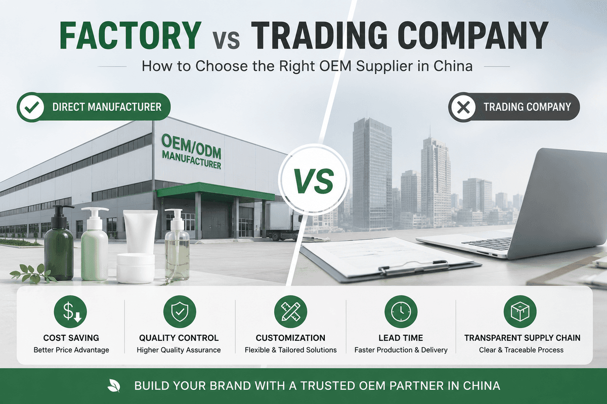 Factory vs Trading Company: Which Is Better for Private Label Hair Care? - Blog article cover