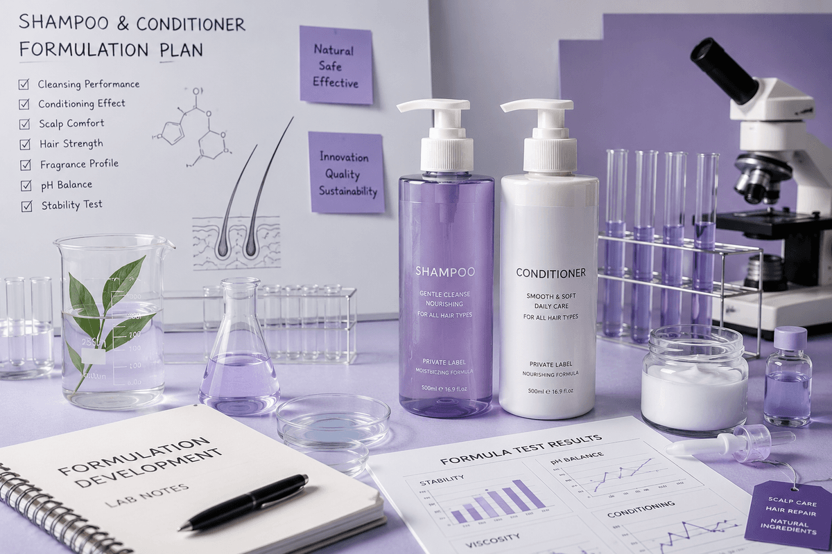 Como identificar os produtos de shampoo e condicionador mais vendidos para sua marca - Blog article cover image about hair care and cosmetic manufacturing