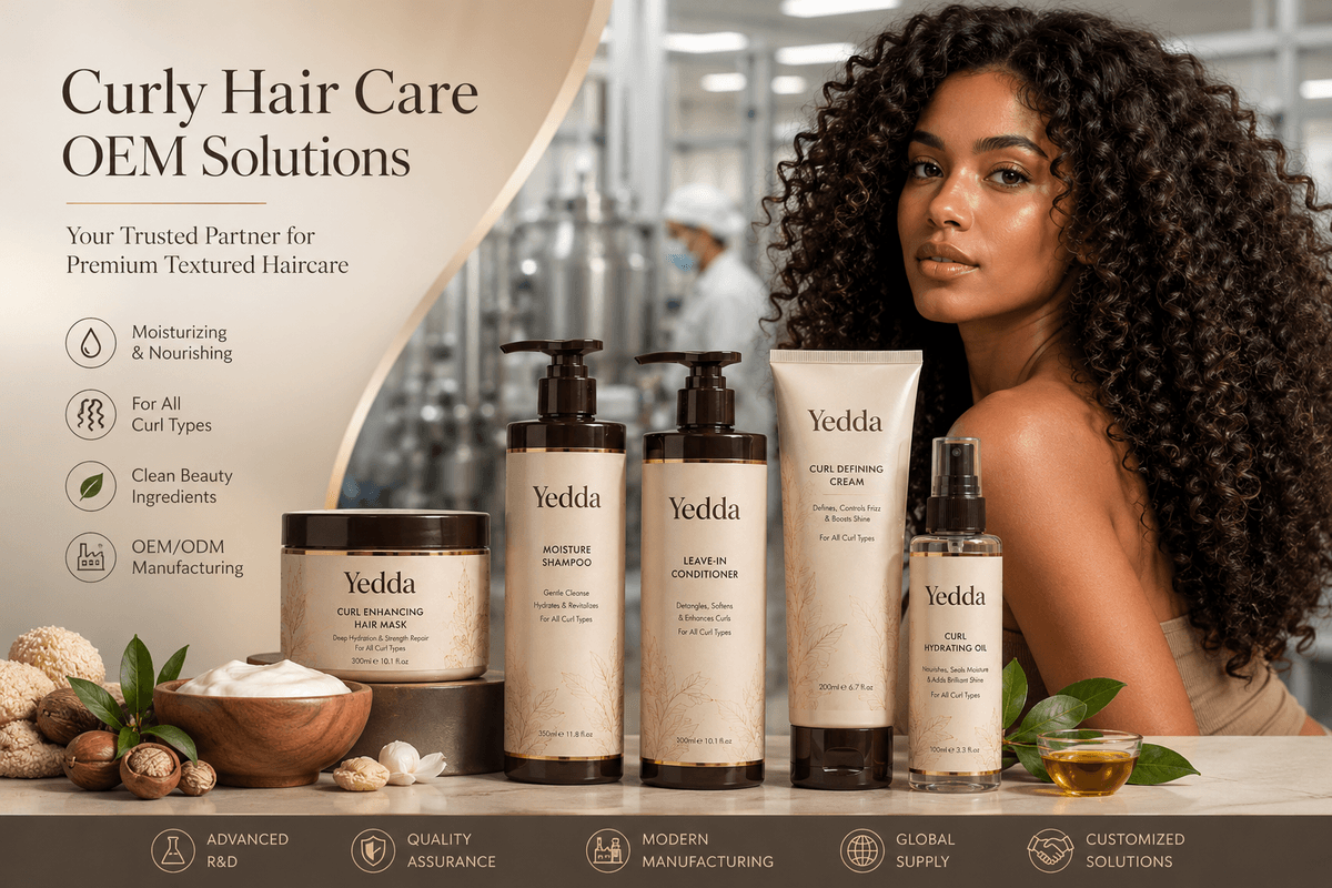カーリーヘアケア製品のOEM:テクスチャードヘア市場向け高性能製品の開発方法 - Blog article cover image about hair care and cosmetic manufacturing
