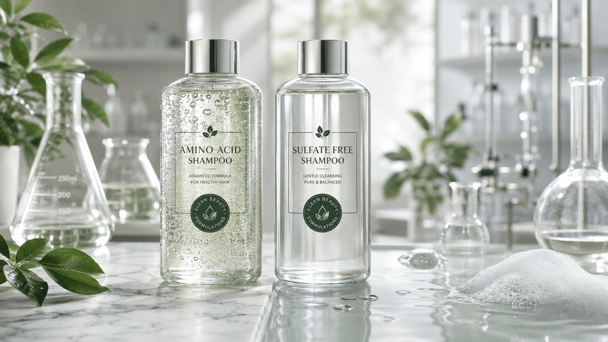 Amino Acid Shampoo vs Sulfate Free Shampoo: Which 2026 Hair Care Formulation Trend Fits Your Brand? - Blog article cover image about hair care and cosmetic manufacturing