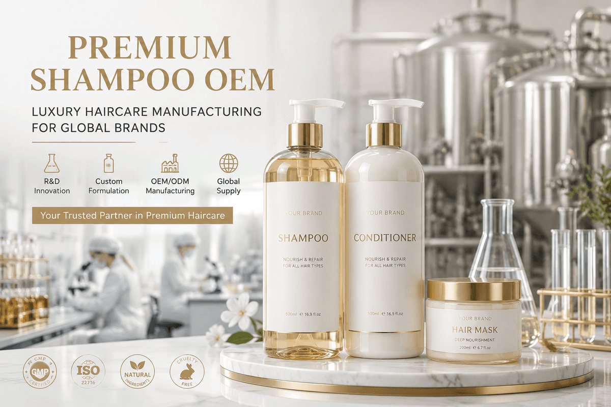Premium Shampoo OEM: How Brands Build High-Margin Haircare Products - Blog article cover