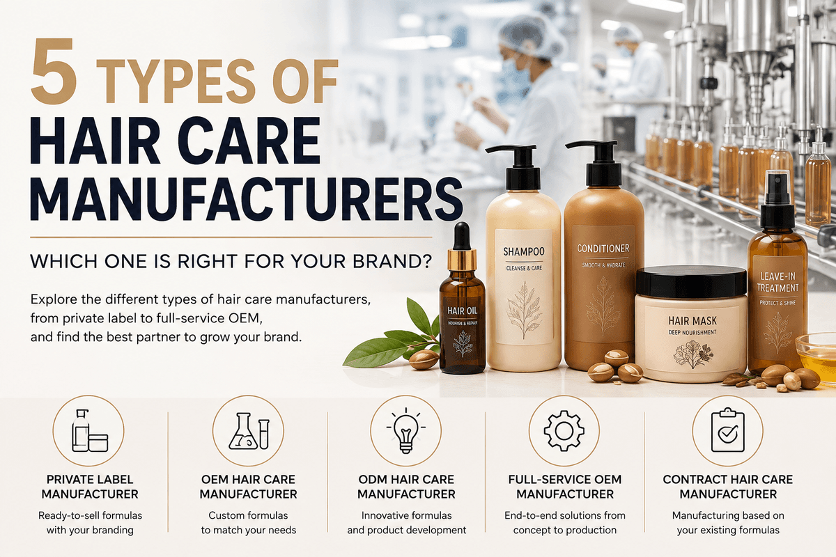 5 Types of Hair Care Manufacturers: How to Choose the Right Partner - Blog article cover